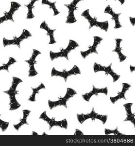 seamless pattern with bats on white background, vector. seamless pattern with bats