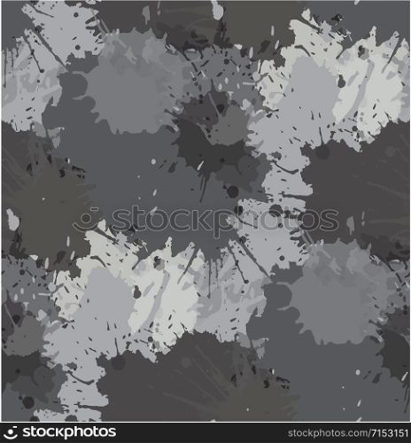 Seamless pattern with black and white spray for your creativity