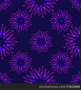 Seamless pattern with bright element.