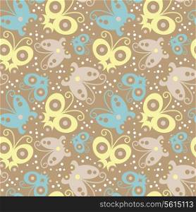 Seamless pattern with butterfly