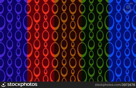 Seamless pattern with chain on dark background. Simple vector ornament for textile, prints, wallpaper, wrapping paper, web etc. Available in EPS