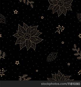 Seamless pattern with Christmas holiday for decorative,celebrate party,wrapping paper,textile,print or wallpaper,vector illustration