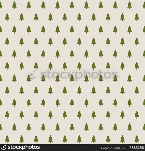 Seamless pattern with Christmas trees