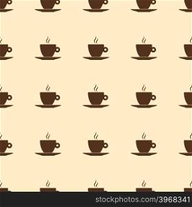 Seamless pattern with coffee cup