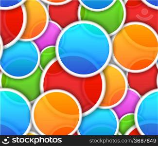 Seamless pattern with colorful circles. Abstract illustration