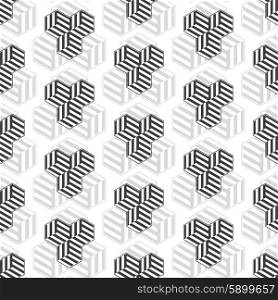 Seamless pattern with cubes. Repeating modern stylish geometric background. Simple abstract monochrome vector texture.. Seamless pattern with cubes. Repeating modern stylish geometric background. Simple abstract monochrome vector texture