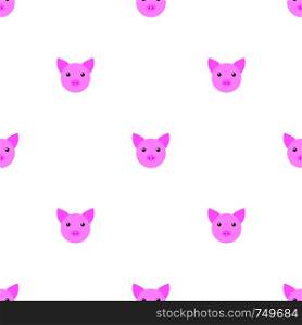Seamless pattern with cute pig. Vector illustration for design, web, wrapping paper, fabric.. Seamless pattern with cute pig. Vector illustration for design, web, wrapping paper, fabric, wallpaper.