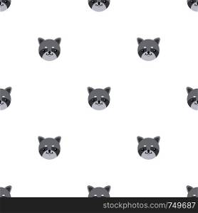 Seamless pattern with cute raccoon. Vector illustration for design, web, wrapping paper, fabric.. Seamless pattern with cute raccoon. Vector illustration for design, web, wrapping paper, fabric, wallpaper.