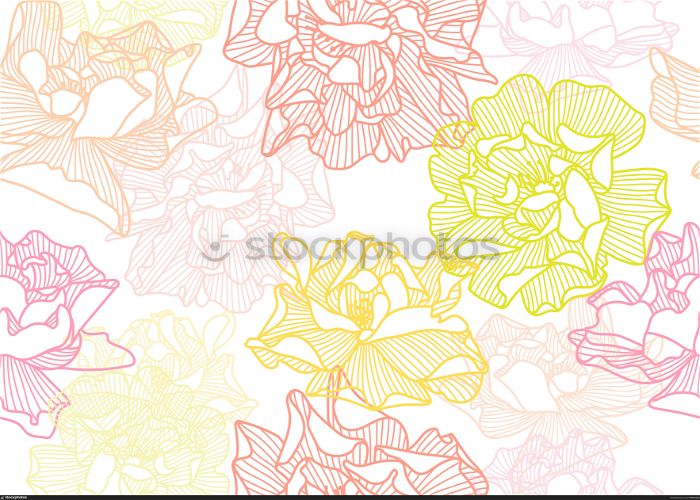 Seamless pattern with delicate roses. Beautiful decorative stylized summer flowers.. Seamless pattern with roses.