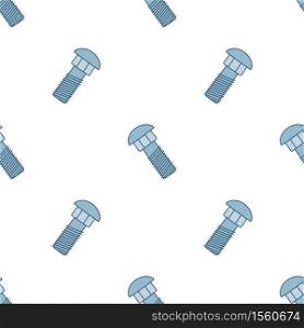 Seamless pattern with doodle screws. Texture with hand drawn bolts. Vector illustration on white background. Seamless pattern with doodle screws. Texture with hand drawn bolts. Vector