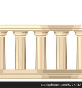 Seamless pattern with doric antique greek colonnade.. Seamless pattern with doric antique greek colonnade
