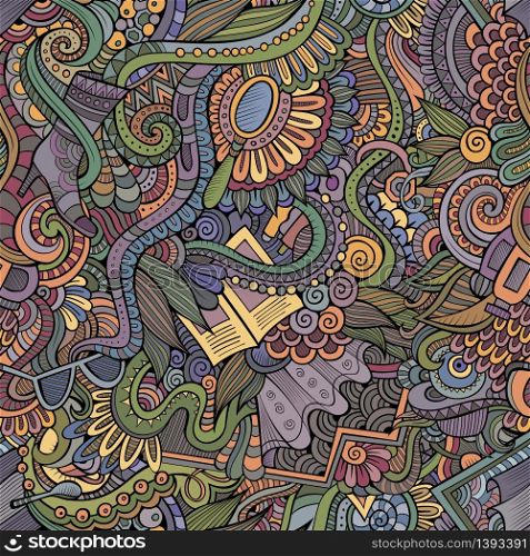 Seamless pattern with female fashion things background. Seamless pattern with female fashion things
