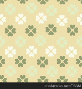 Seamless pattern with flower of hearts. Background of hearts on Valentine Day. Good for textiles, interior design, for book design, website background.. Vector seamless pattern with nice hearts on background.