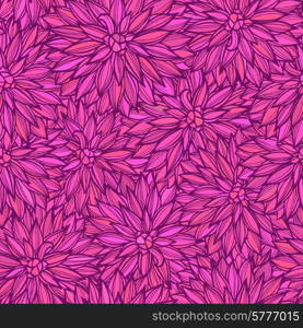 Seamless pattern with flowers Dahlia. Vector Illustration.. Seamless pattern with flowers Dahlia.