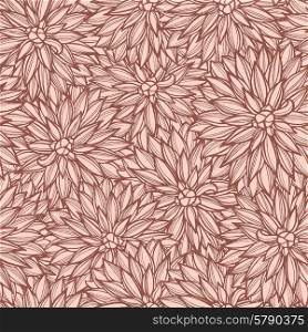 Seamless pattern with flowers Dahlia. Vector Illustration.. Seamless pattern with flowers Dahlia.