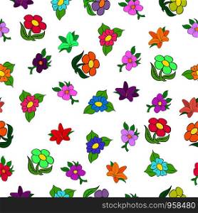 Seamless pattern with flowers. Ideal for textiles, packaging, paper printing, simple backgrounds and texture.