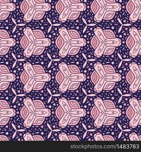 Seamless pattern with folklore geometric ornament. Background for fabric or wallpaper. Repeating pattern in decorative style with vintage ornaments. Indian textile design for clothes and linen. Seamless pattern with folklore geometric ornament. Background for fabric or wallpaper. Repeating pattern in decorative style with vintage ornaments. Indian textile design for clothes and linen.
