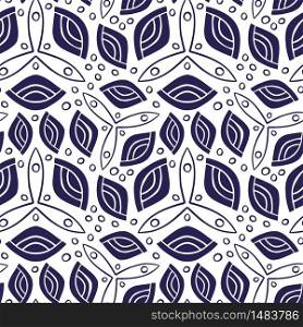 Seamless pattern with folkloric ornament. Background for fabric or wallpaper. Repeating pattern in decorative style with vintage ornaments. Textile design for clothes and linen. Seamless pattern with folkloric ornament. Background for fabric or wallpaper. Repeating pattern in decorative style with vintage ornaments. Textile design for clothes and linen.