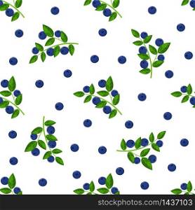Seamless pattern with fresh bright exotic blueberries on white background. Summer fruits for healthy lifestyle. Organic fruit. Cartoon style. Vector illustration for any design. Seamless pattern with fresh bright exotic blueberries on white background. Summer fruits for healthy lifestyle. Organic fruit. Cartoon style. Vector illustration for any design.