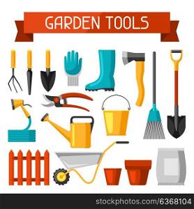 Seamless pattern with garden tools and icons. All for gardening business illustration. Seamless pattern with garden tools and icons. All for gardening business illustration.