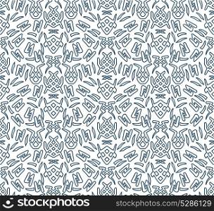 Seamless pattern with geometric abstract fancy shapes