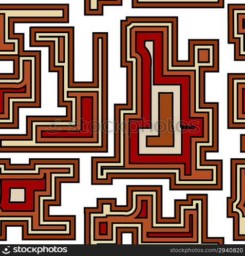 Seamless pattern with geometric elements