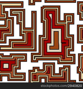 Seamless pattern with geometric elements