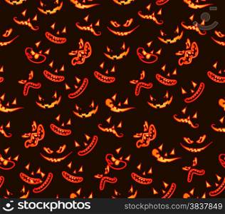 seamless pattern with ghost faces