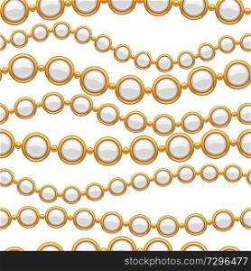Seamless pattern with golden chains. Beautiful jewelry precious necklaces.. Seamless pattern with golden chains.