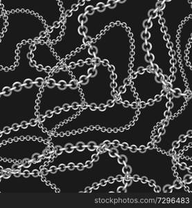 Seamless pattern with golden chains. Beautiful jewelry precious necklaces.. Seamless pattern with golden chains.