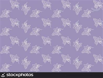 Seamless pattern with grapes