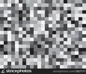 Seamless pattern with gray squares on a white background