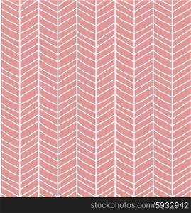 Seamless pattern with hand drawn chevron line grid, vector illustration