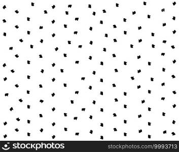 Seamless pattern with hand drawn dots with different grunge. isolated on background. illustration - Vector
