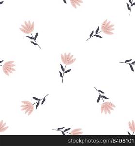 Seamless pattern with hand drawn flowers. Suitable for different prints, nursery decoration, wrapping paper, wallpaper, cloth design.. Seamless pattern with hand drawn flowers. Suitable for different prints, nursery, wallpaper, cloth design.