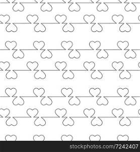 Seamless pattern with heart for texture, textiles, simple backgrounds and packaging