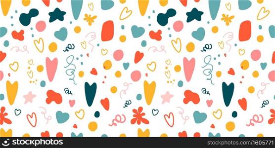 Seamless pattern with hearts. Background for Valentine&rsquo;s Day. Romantic seamless pattern. Falling in love and romance. Bright colors. Positive mood.. Seamless pattern with hearts. Background for Valentine&rsquo;s Day. Romantic seamless pattern. Falling in love and romance. Bright colors. Positive mood