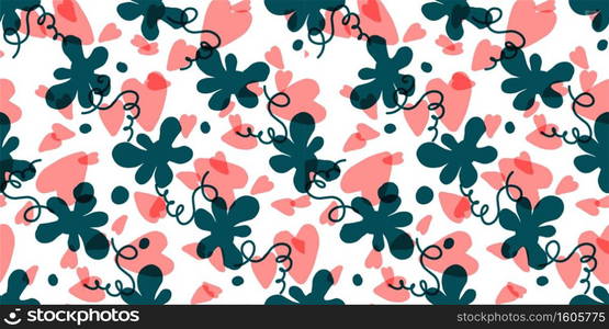 Seamless pattern with hearts. Background for Valentine’s Day. Romantic seamless pattern. Falling in love and romance. Bright colors. Positive mood.. Seamless pattern with hearts. Background for Valentine’s Day. Romantic seamless pattern. Falling in love and romance. Bright colors. Positive mood