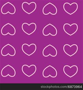 Seamless pattern with hearts. Background of hearts on Valentine Day. Good for textiles, interior design, for book design, website background.. Vector seamless pattern with nice hearts on background.
