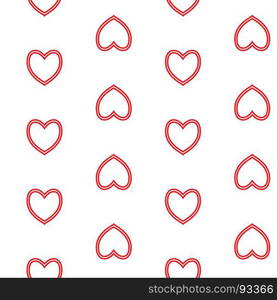 Seamless pattern with hearts. Background of hearts on Valentine Day. Good for textiles, interior design, for book design, website background.. Vector seamless pattern with nice hearts on background.