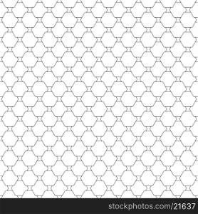 Seamless pattern with hexagons. Repeating modern stylish geometric background. Simple black monochrome vector texture.. Seamless pattern with hexagons. Repeating modern stylish geometric background. Simple black monochrome vector texture