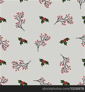 Seamless pattern with holiday twigs. Perfect for gift decoration, wrapping paper.. Seamless pattern with holiday twigs. Perfect for gift decoration, wrapping paper