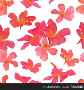 Seamless pattern with isolated tropical red flowers Beautiful blossom plants illustration Vector. Seamless pattern with tropical red flowers Beautiful blossom pla