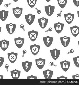 Seamless pattern with keys. Seamless pattern with keys and other security elements vector