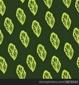 Seamless pattern with leaves. Good idea for textile, wrapping, wallpaper or cloth design. Leaf background. Vintage illustration.