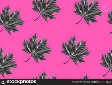 Seamless pattern with maple leaves. Decorative ornament. Seamless pattern with maple leaves. Decorative ornament.