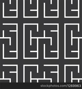 Seamless pattern with maze,labyrinth geometric background,vector illustration