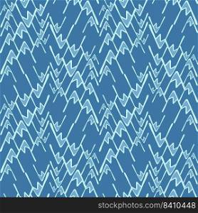 Seamless pattern with mountains. Hand drawn rock endless wallpaper. Decorative backdrop for fabric design, textile print, wrapping, cover. Vector illustration.. Seamless pattern with mountains. Hand drawn rock endless wallpaper.