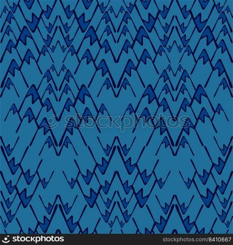 Seamless pattern with mountains. Hand drawn rock endless wallpaper. Decorative backdrop for fabric design, textile print, wrapping, cover. Vector illustration.. Seamless pattern with mountains. Hand drawn rock endless wallpaper.