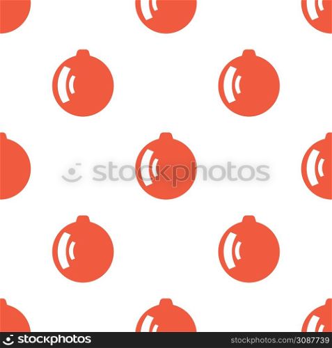 Seamless pattern with new year toy on white background. Seamless pattern with new year toy